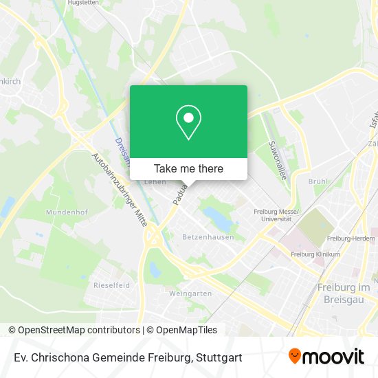Ev. Chrischona Gemeinde Freiburg map