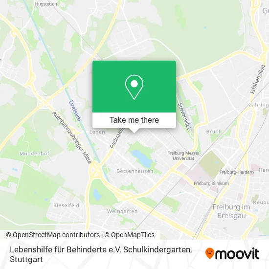 Карта Lebenshilfe für Behinderte e.V. Schulkindergarten
