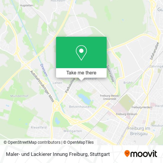 Maler- und Lackierer Innung Freiburg map