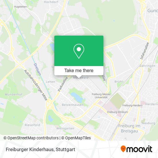 Карта Freiburger Kinderhaus