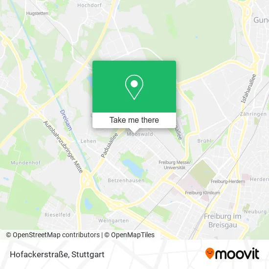 Карта Hofackerstraße