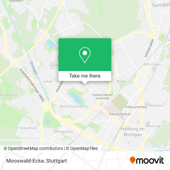 Карта Mooswald-Ecke