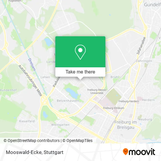 Карта Mooswald-Ecke