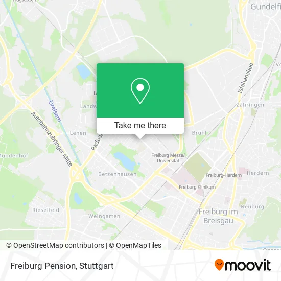 Карта Freiburg Pension