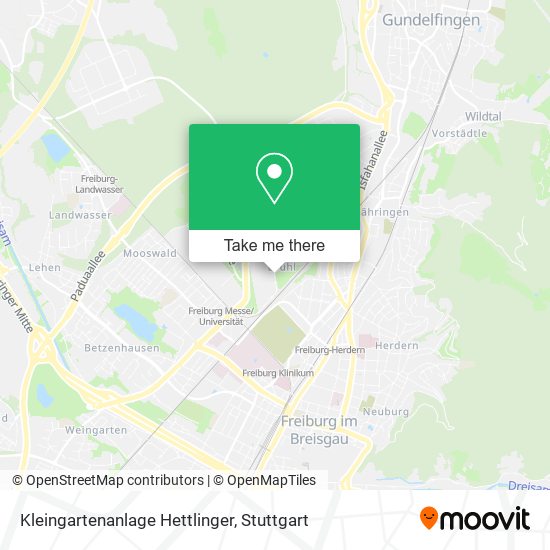 Карта Kleingartenanlage Hettlinger