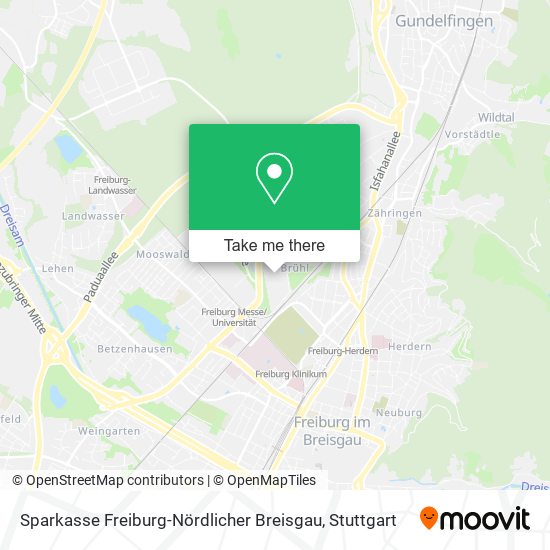 Sparkasse Freiburg-Nördlicher Breisgau map