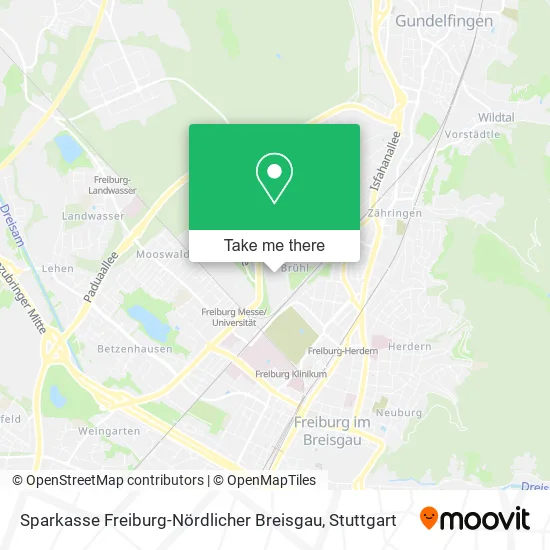 Карта Sparkasse Freiburg-Nördlicher Breisgau
