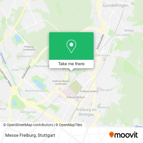 Карта Messe Freiburg