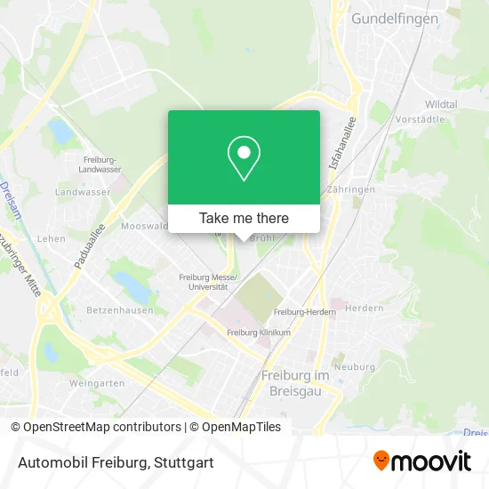 Карта Automobil Freiburg