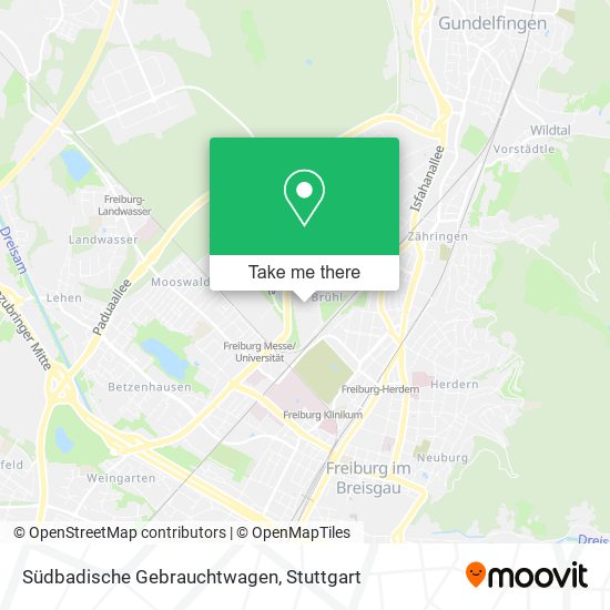 Südbadische Gebrauchtwagen map