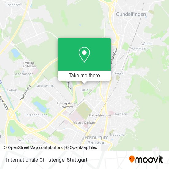 Internationale Christenge map