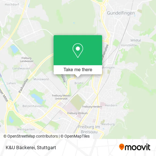 Карта K&U Bäckerei