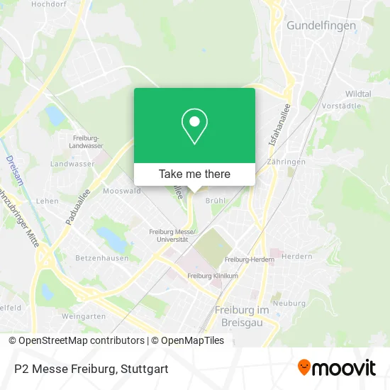 Карта P2 Messe Freiburg