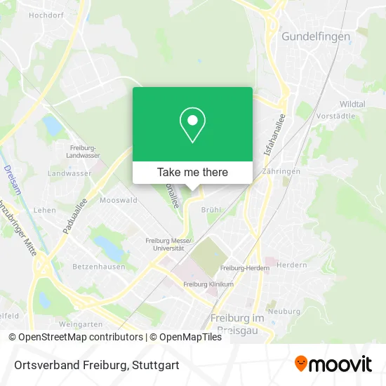 Карта Ortsverband Freiburg
