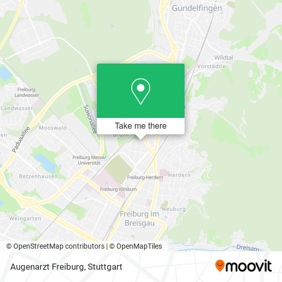 Карта Augenarzt Freiburg