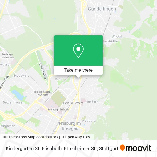 Карта Kindergarten St. Elisabeth, Ettenheimer Str
