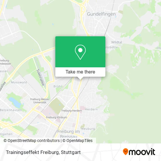 Карта Trainingseffekt Freiburg
