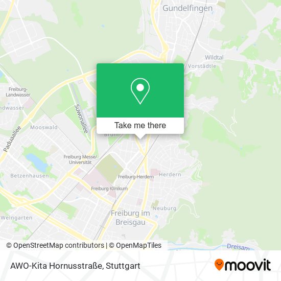 Карта AWO-Kita Hornusstraße