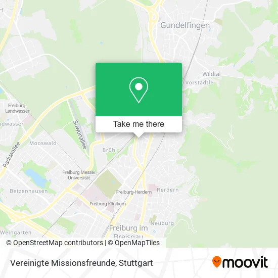 Карта Vereinigte Missionsfreunde