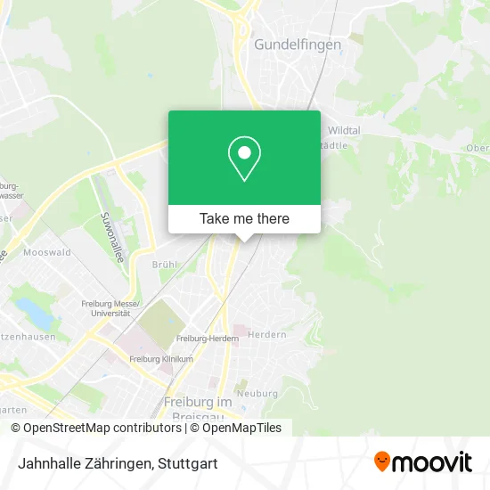 Карта Jahnhalle Zähringen
