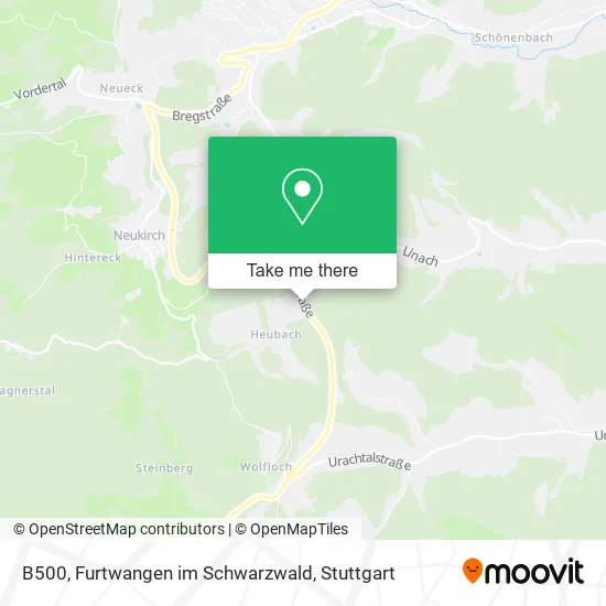 Карта B500, Furtwangen im Schwarzwald
