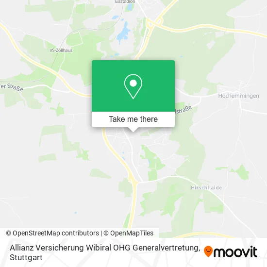 Карта Allianz Versicherung Wibiral OHG Generalvertretung
