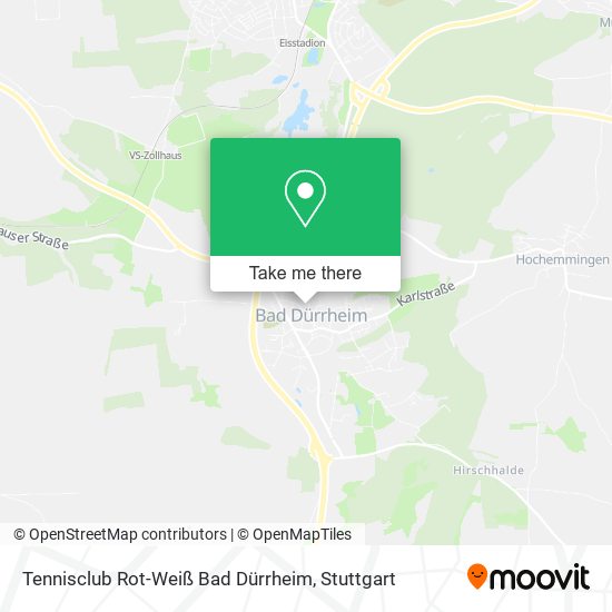 Tennisclub Rot-Weiß Bad Dürrheim map