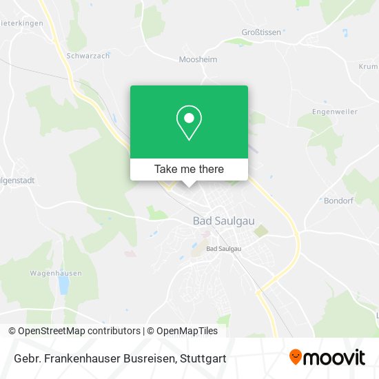 Gebr. Frankenhauser Busreisen map