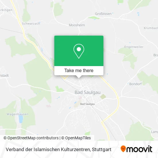 Карта Verband der Islamischen Kulturzentren