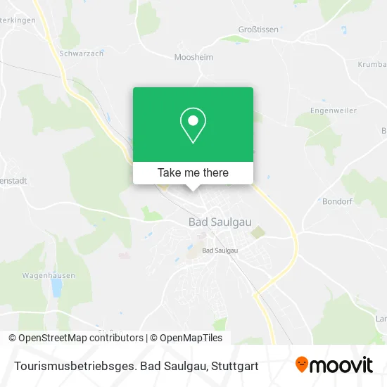 Карта Tourismusbetriebsges. Bad Saulgau