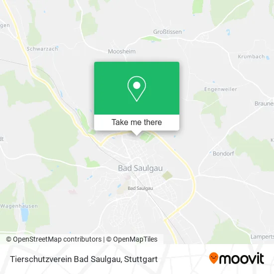 Карта Tierschutzverein Bad Saulgau