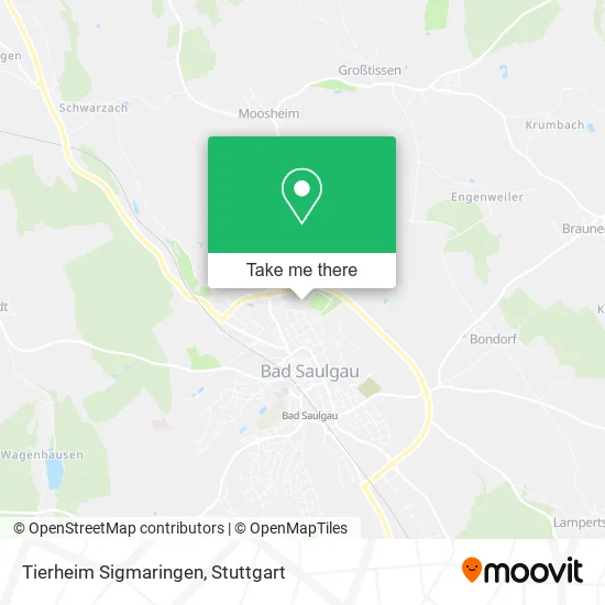 Карта Tierheim Sigmaringen