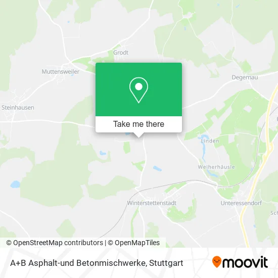 Карта A+B Asphalt-und Betonmischwerke