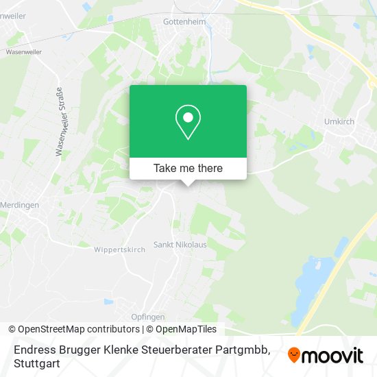 Карта Endress Brugger Klenke Steuerberater Partgmbb