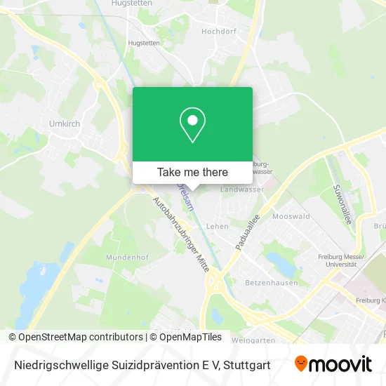 Карта Niedrigschwellige Suizidprävention E V