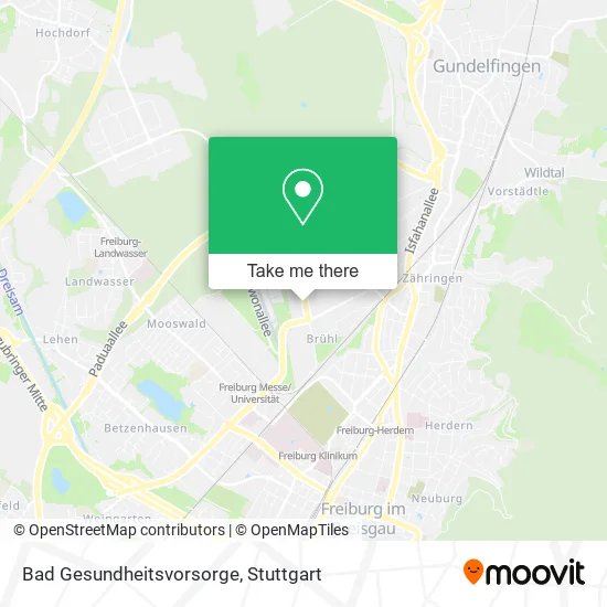 Карта Bad Gesundheitsvorsorge