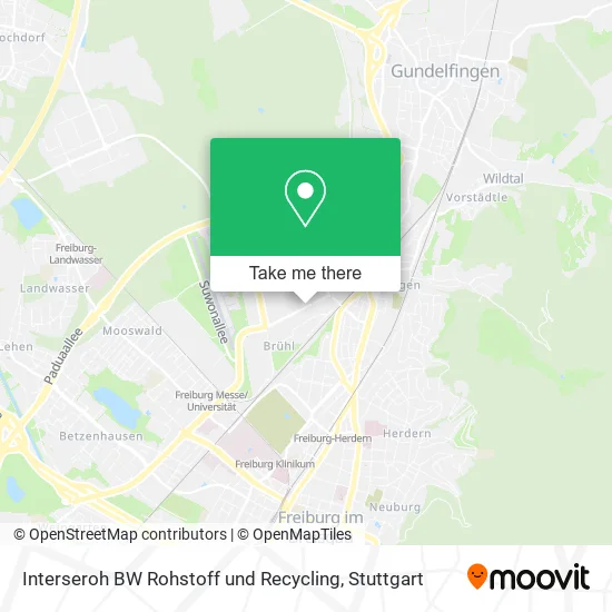 Карта Interseroh BW Rohstoff und Recycling