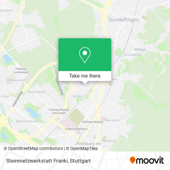 Steinmetzwerkstatt Franki map