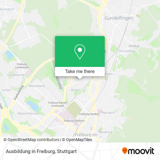 Карта Ausbildung in Freiburg