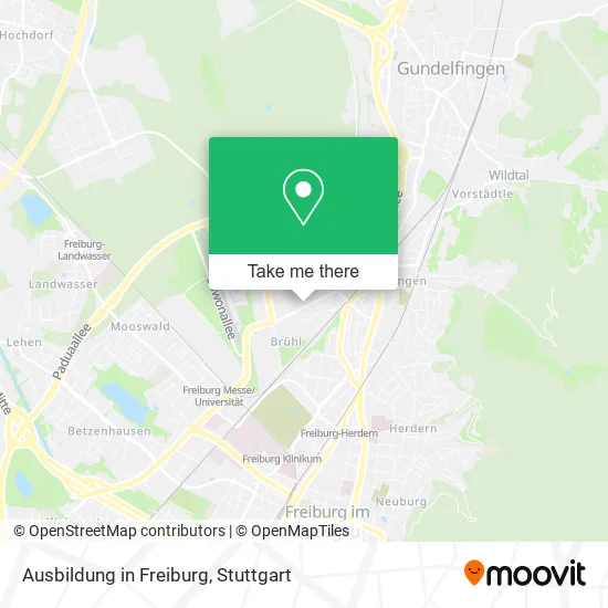Карта Ausbildung in Freiburg