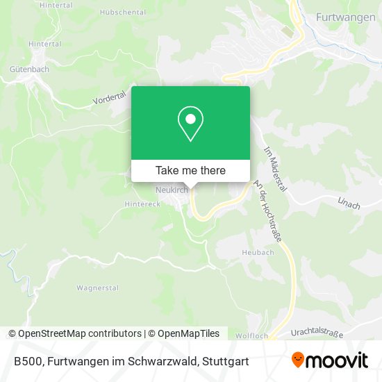 Карта B500, Furtwangen im Schwarzwald
