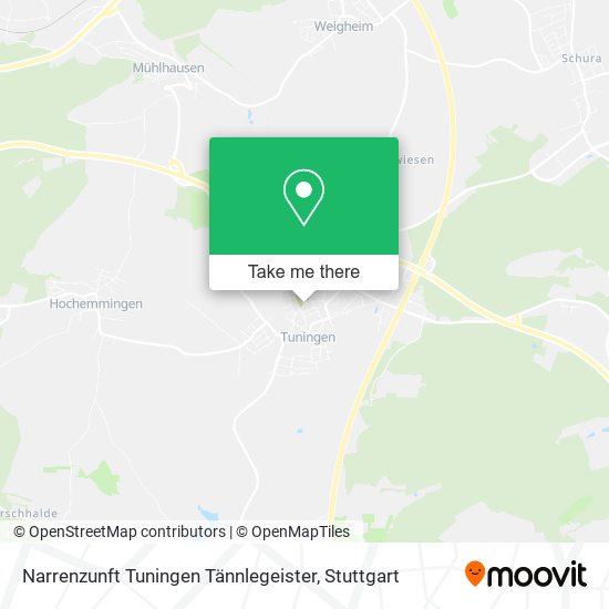 Narrenzunft Tuningen Tännlegeister map