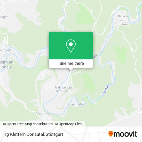 Ig Klettern Donautal map