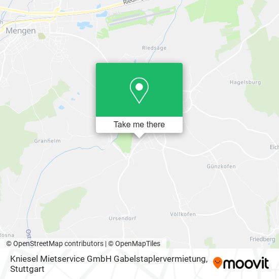 Kniesel Mietservice GmbH Gabelstaplervermietung map