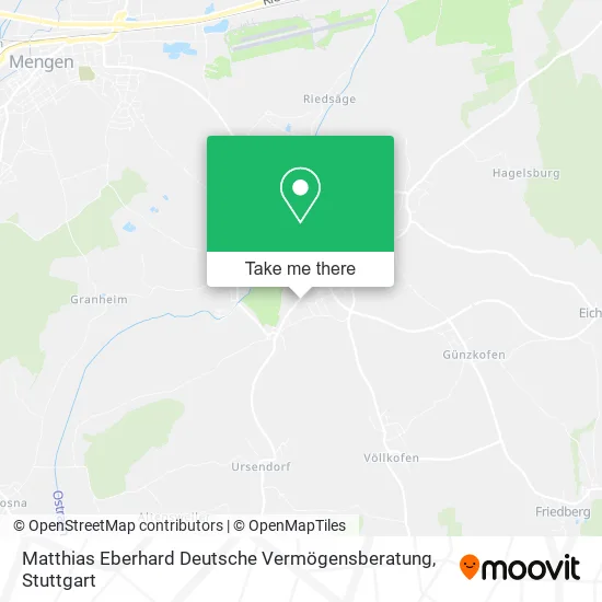 Карта Matthias Eberhard Deutsche Vermögensberatung