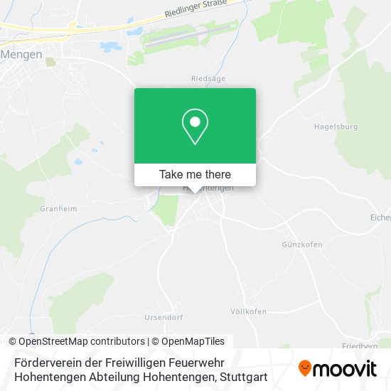 Förderverein der Freiwilligen Feuerwehr Hohentengen Abteilung Hohentengen map