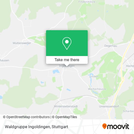 Waldgruppe Ingoldingen map