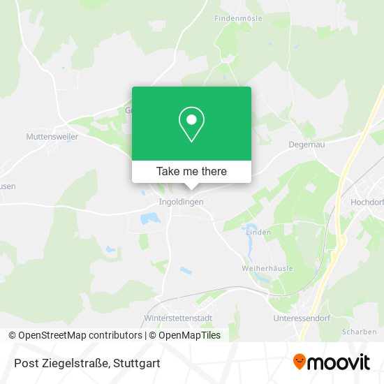 Post Ziegelstraße map