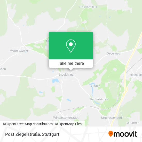 Карта Post Ziegelstraße