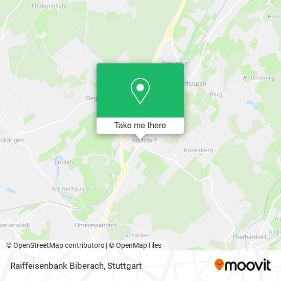 Raiffeisenbank Biberach map